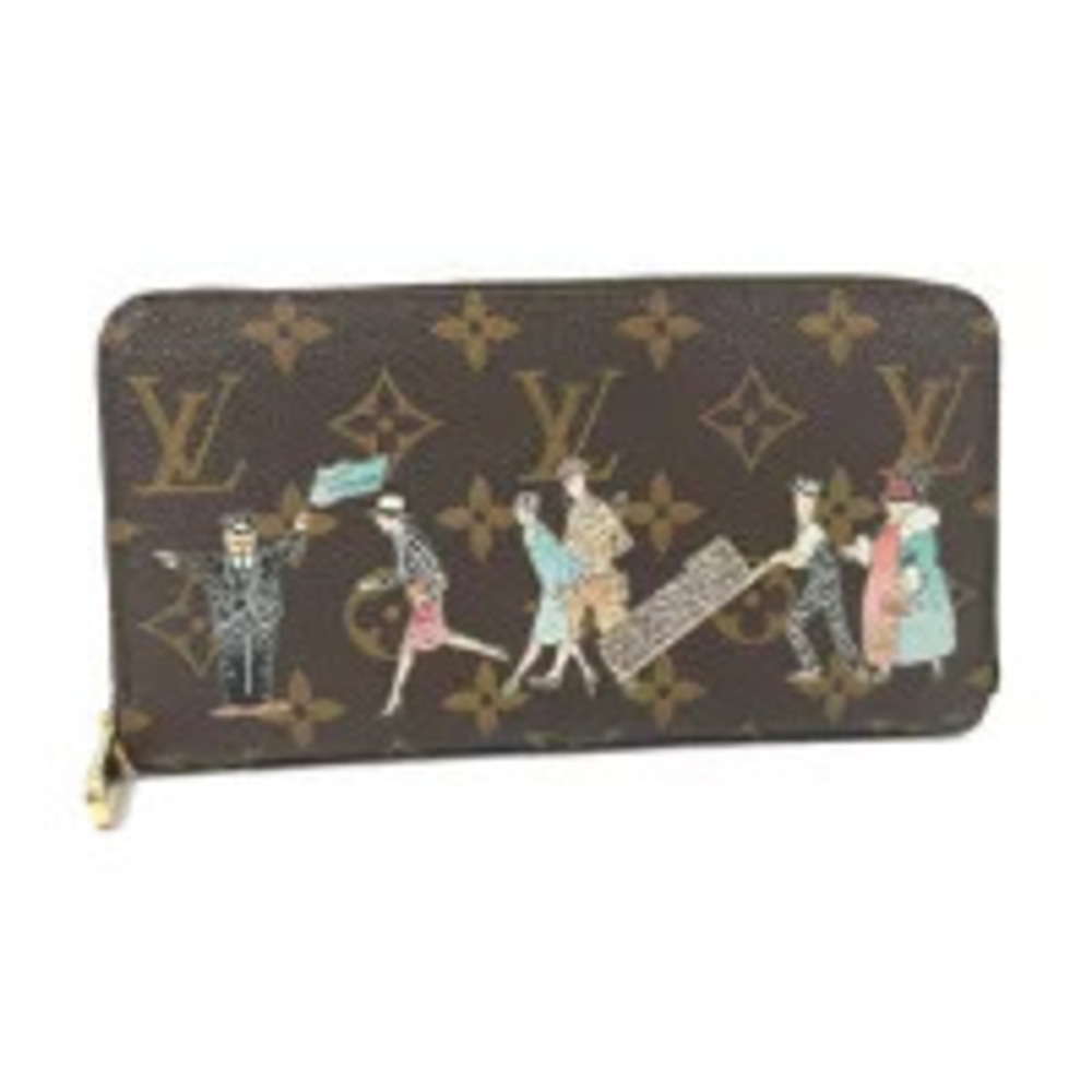 LOUIS VUITTON Zippy Wallet Round Zipper Long Monogram Illustr
